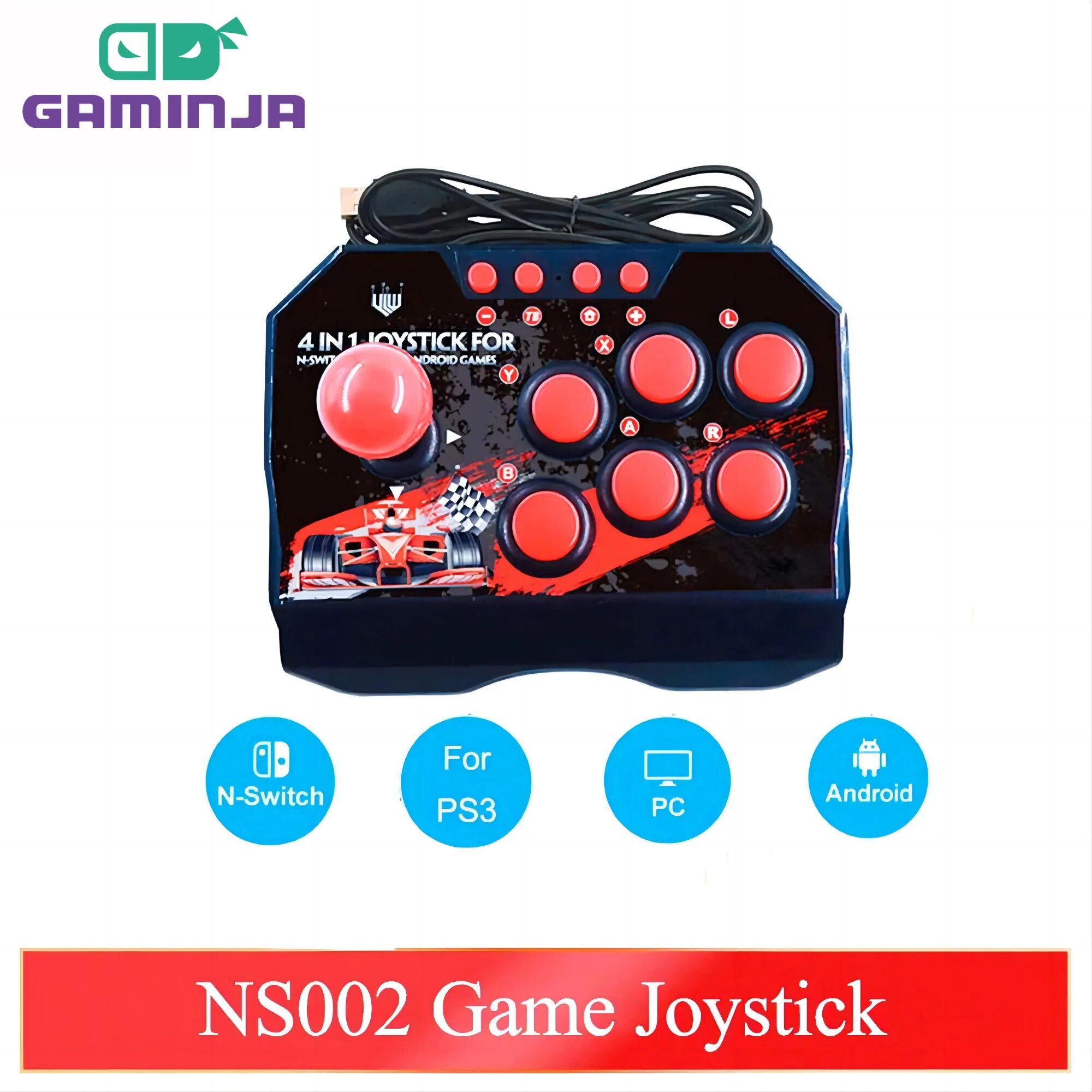 Retro X8 Gaming Console - GAMINJA NS002 4 في 1 ريترو