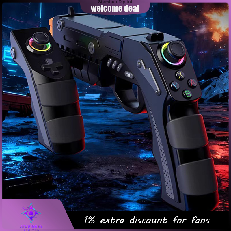Retro Gaming Gun - IPEGA سماعة لاسلكية تعمل بالبلوتوث استشعار