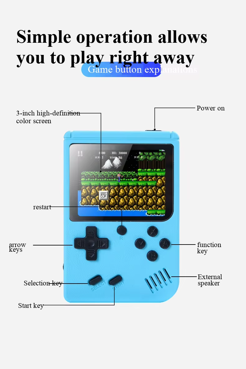 400 لعبة في 1 جهاز ألعاب محمول - مراجعة Retro X8 Gaming Console وسعره