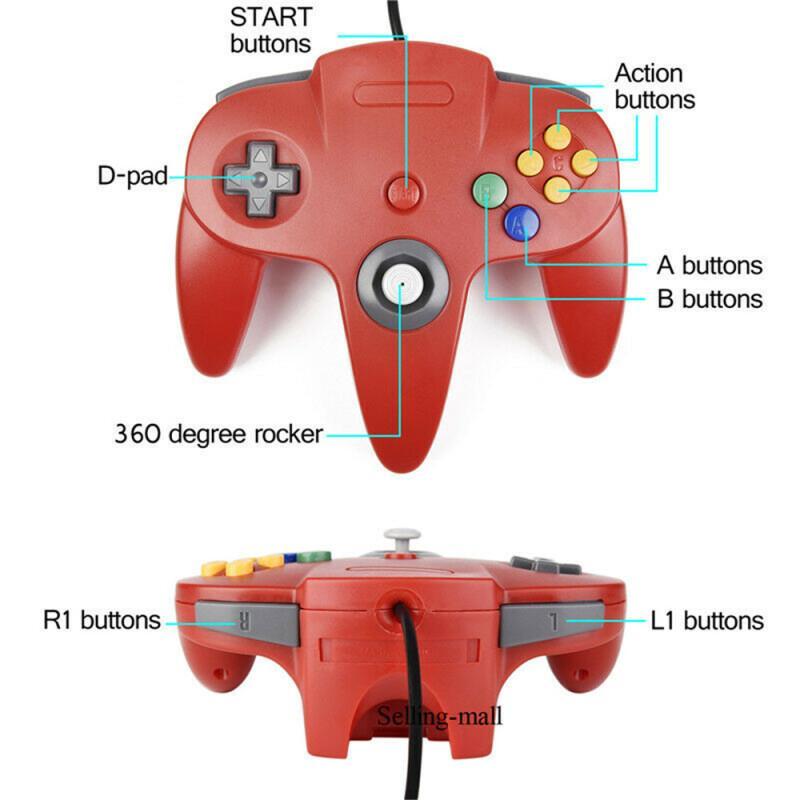 N64 تحكم كلاسيكي USB سلكي عن ب - مراجعة Retro X8 Gaming Console وسعره