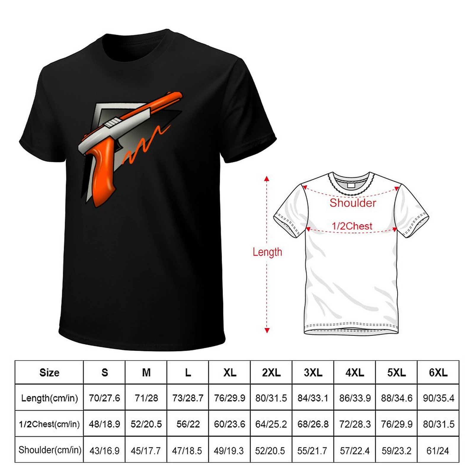 تي شيرت بتصميم مسدس ضوئي لوحدة - مراجعة Retro Gaming Gun وسعره