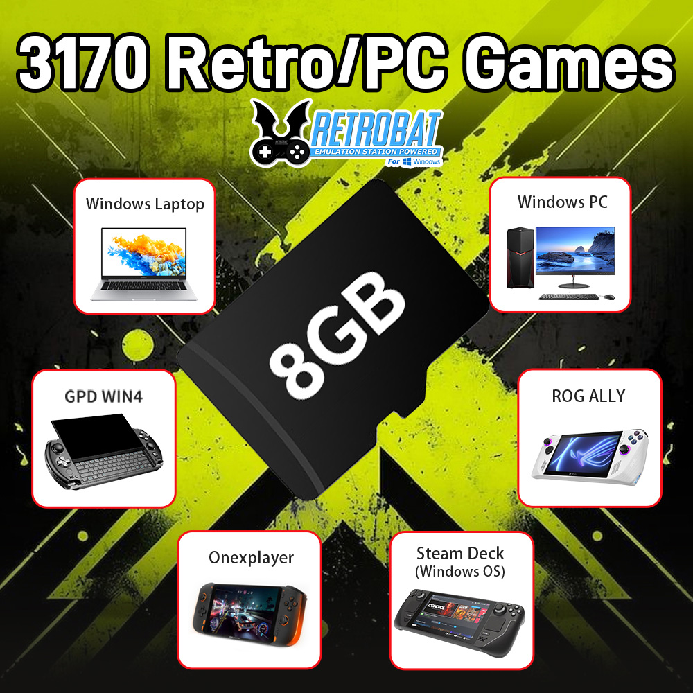 بطاقة ألعاب TF سعة 8 جيجابايت  - مراجعة Retro X8 Gaming Console وسعره
